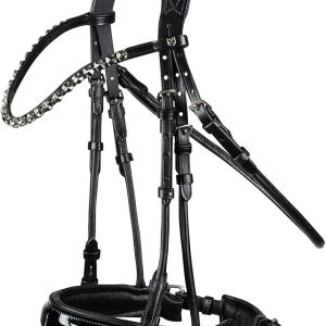 Genuine Leather Horse Bridle Horze Equestrian Bridle-0