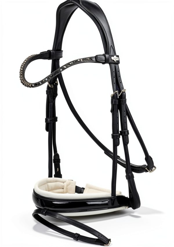 LeMieux Kudos Dressage Bridle Black Leather-1