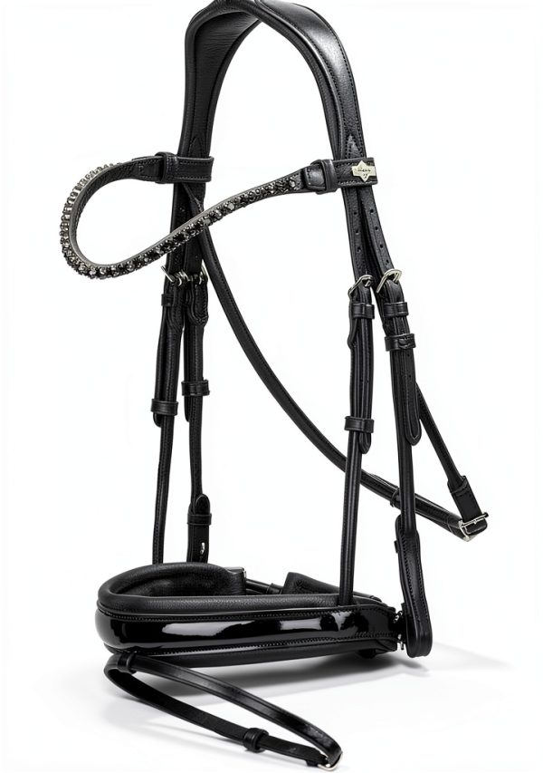 LeMieux Kudos Dressage Bridle Black Leather-3