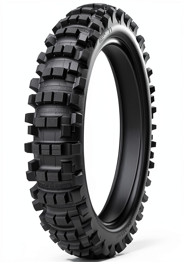 Kenda K760 off-road motorcycle tire on a motorcycle