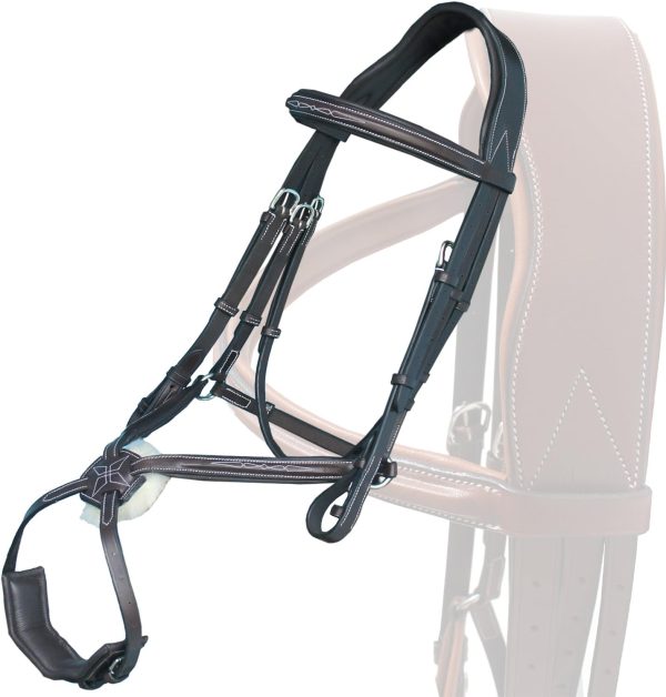 ExionPro English Bridle for Horses Leather Jumping-1