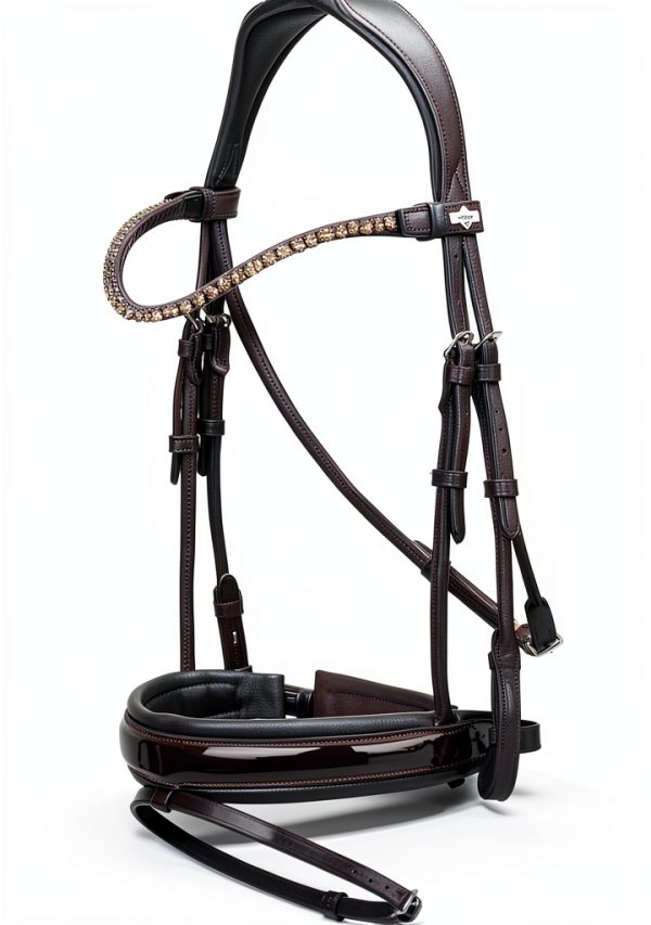 LeMieux Kudos Dressage Bridle Black Leather-2