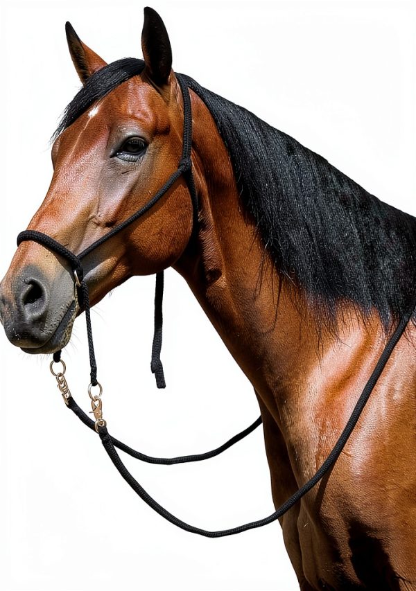 Black Mustang Nylon Equestrian Bridle-0