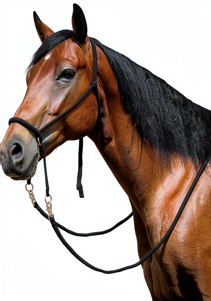 Black Mustang Nylon Equestrian Bridle