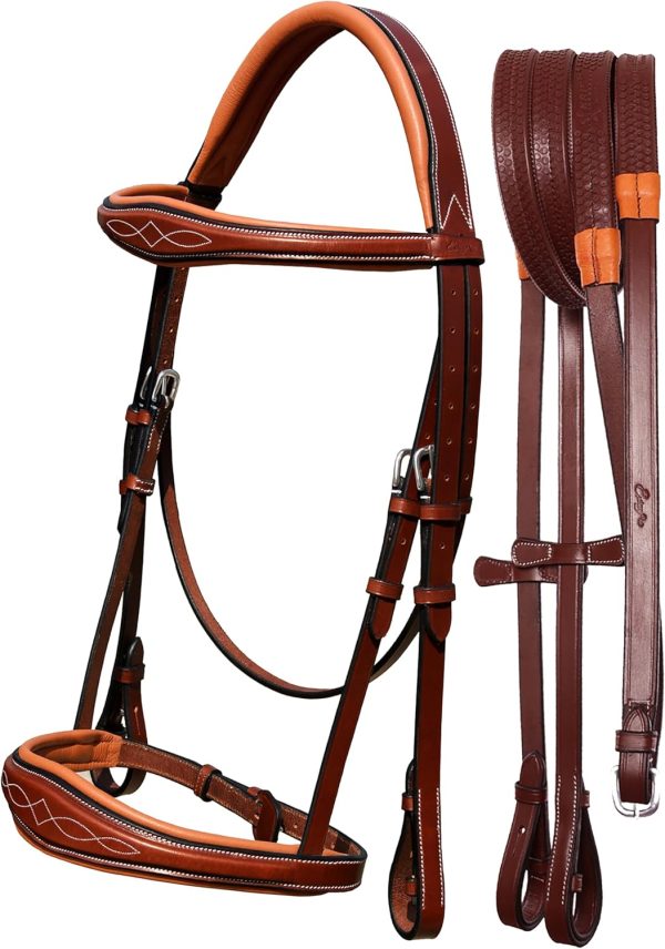 Equestrian Bridle ExionPro Leather Design Black-0