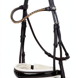 LeMieux Kudos Dressage Bridle Black Leather-0