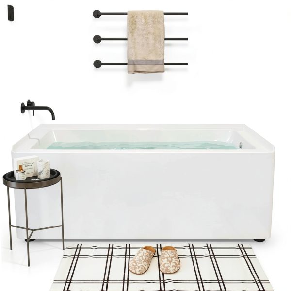 PeakPursuit 60x30 Inch Acrylic Drop In Bathtub with Right Drain-0