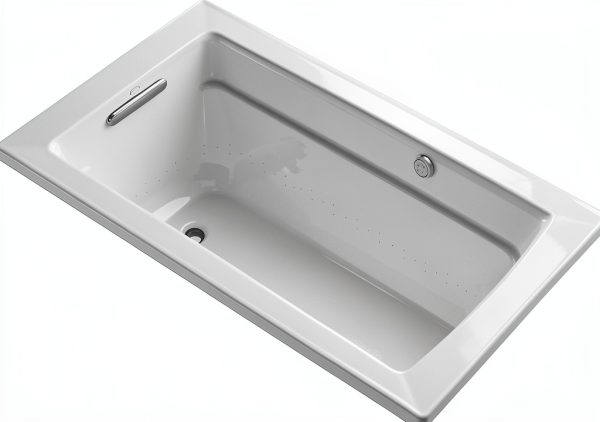 Kohler Archer Bathtub K-1122-GHW-0 White Drop-In Acrylic 60x30x19-0