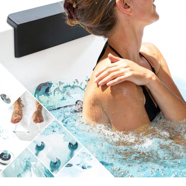 Whirlpool Bathtub Empava 67in Acrylic Drop-In with 9 Jets & LED Light-2