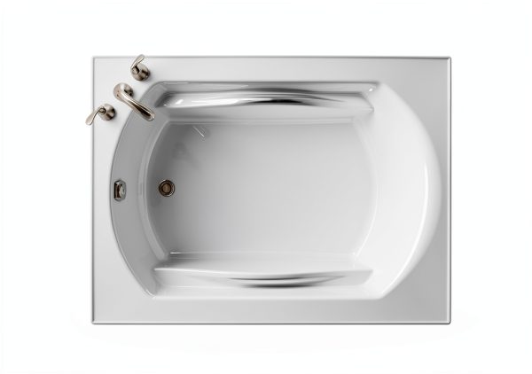 71281100-0 Lawson Series 7128 60-Inch x 42-Inch Bath with Reversible Drain, White-2
