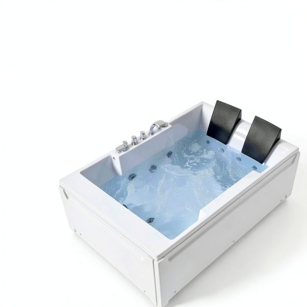 Empava Whirlpool Bathtub 72in Acrylic Spa with Massage Jets Model-3