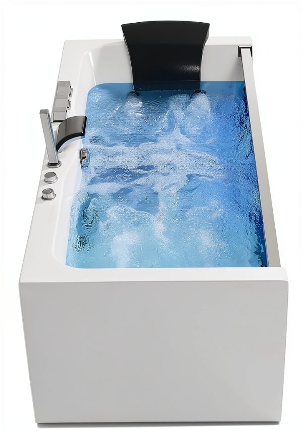 Empava Whirlpool Tub 59x29 Jetted Bathtub with 11 Jets Chromatherapy-11