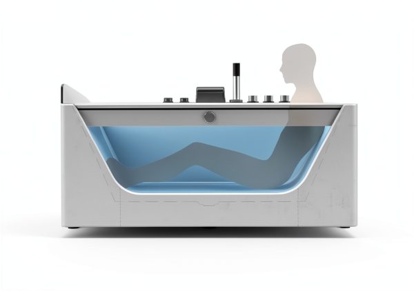 Empava Whirlpool Tub 59x29 Jetted Bathtub with 11 Jets Chromatherapy-2