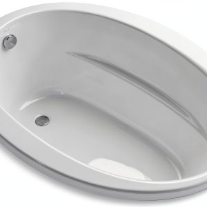 Kohler K-1163-0 5 ft. Drop-In/Undermount Oval Tub w/Reversible Drain White-0