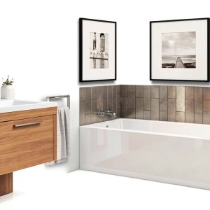MAAX Rubix Acrylic Right-Hand Bathtub 59.75in L x 32in W x 18.375in H-0