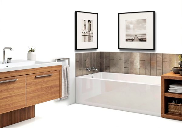 MAAX Rubix Acrylic Right-Hand Bathtub 59.75in L x 32in W x 18.375in H-0