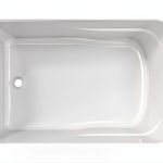 PROFLO PFS6036N Lansford 60" x 36" Drop In Acrylic Soaking Tub with Reversible Drain and Overflow - White-0
