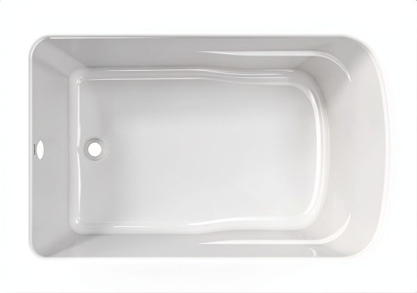 PROFLO PFS6036N Lansford 60" x 36" Drop In Acrylic Soaking Tub with Reversible Drain and Overflow - White-0