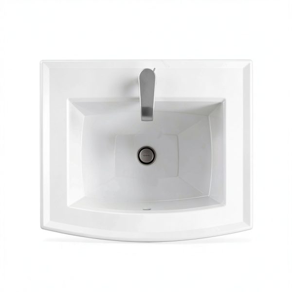 Kohler Archer 22-3/4 inch White Rectangular Drop-In Bathroom Sink-8
