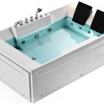 Empava Whirlpool Bathtub 72in Acrylic Spa with Massage Jets Model-0