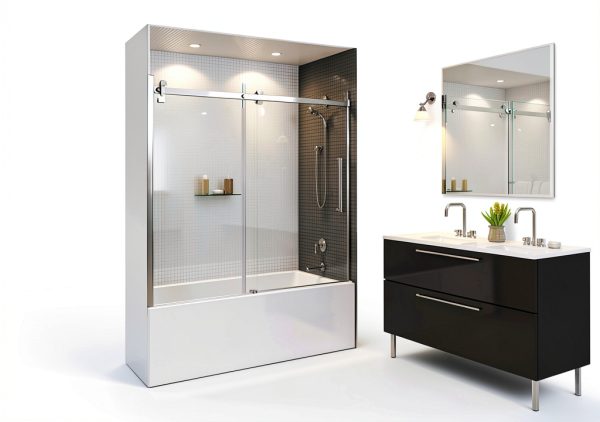 MAAX Rubix Acrylic Right-Hand Bathtub 59.75in L x 32in W x 18.375in H-1