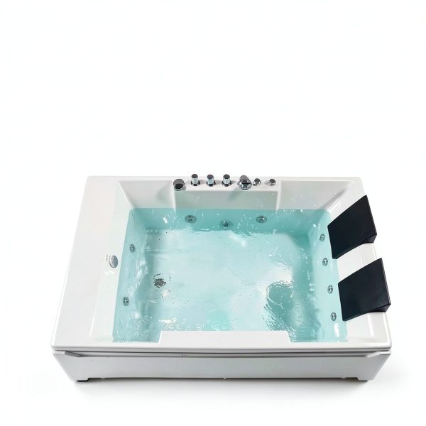 Empava Whirlpool Bathtub 72in Acrylic Spa with Massage Jets Model-1