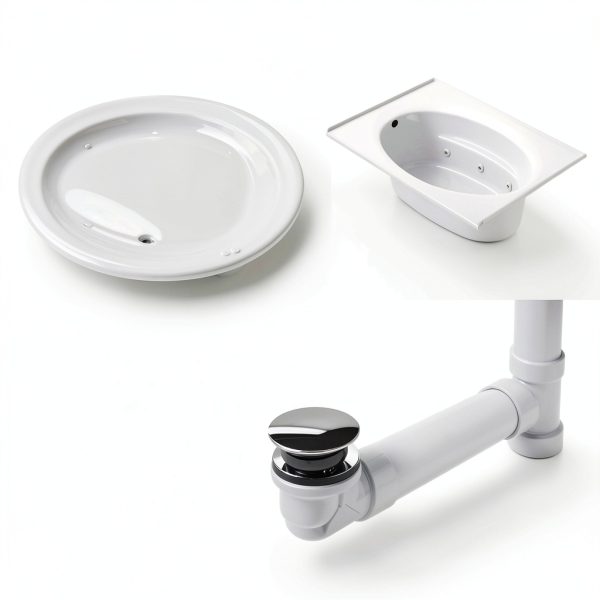 Jacuzzi Signature Acrylic Drop-In Bathtub Oval White 71x41 Left Drain-4