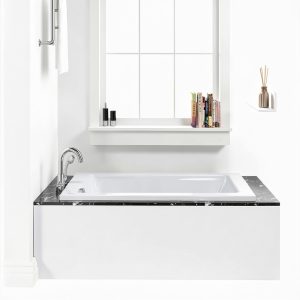 Drop-In Bathtub Fine Fixtures White Acrylic 60x30x19 Soaking Tub-0
