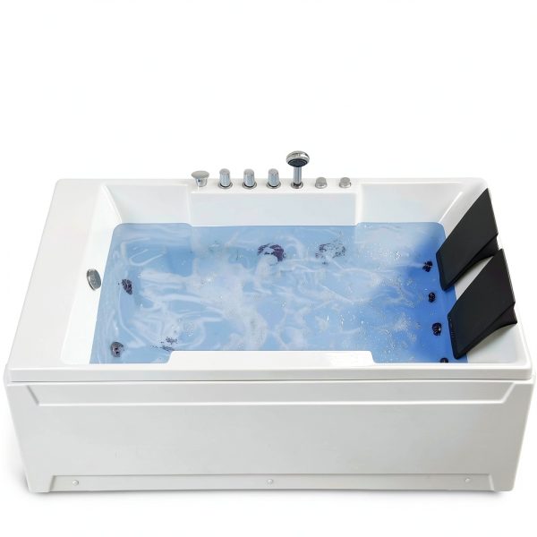 Empava Whirlpool Bathtub 72in Acrylic Spa with Massage Jets Model-6