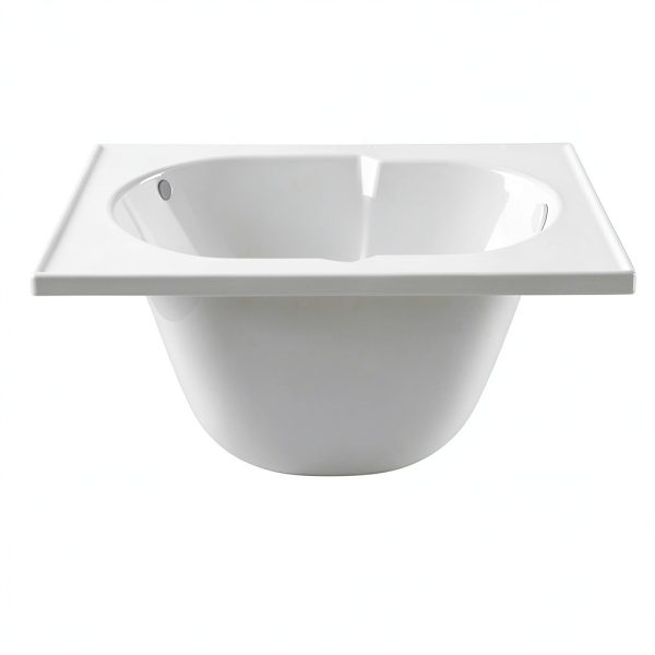 Jacuzzi SIGNATURE Acrylic Drop-In Bathtub, Soaking Sanctuary, Slip Resistant, Universal Drain Placement, 60" (L) x 36" (W), Rectangle, White-1