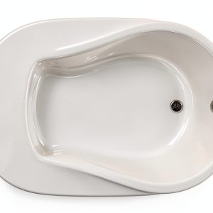 PROFLO Drop-In Acrylic Soaking Tub 60" x 42" White Rectangular Bathtub-0