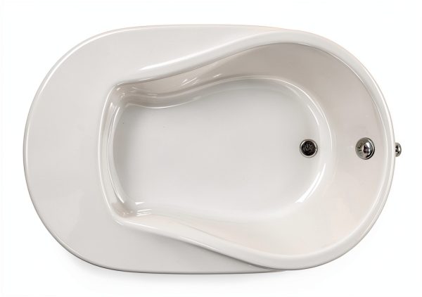 PROFLO Drop-In Acrylic Soaking Tub 60" x 42" White Rectangular Bathtub-0
