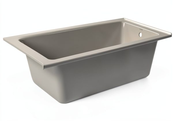Fine Fixtures Tile-In White Bathtub 66x32x19 Right Acrylic-1