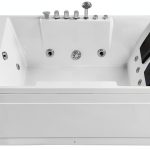 Acrylic Whirlpool Bathtub Empava 72" Drop-In Spa with Massage Jets-0