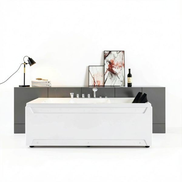 Empava Whirlpool Bathtub 72in Acrylic Spa with Massage Jets Model-9