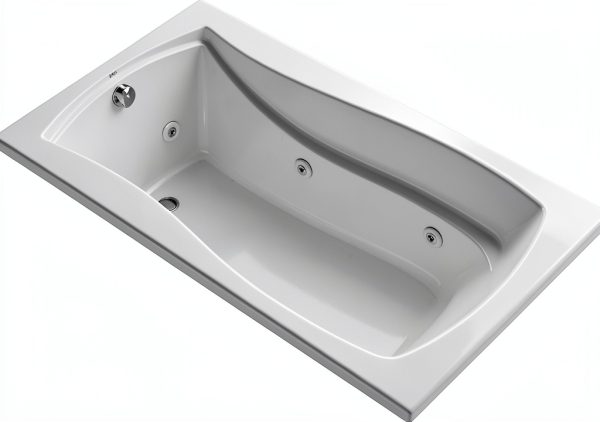 KOHLER 1224-HB-0 Mariposa 66" x 36" Drop-In Whirlpool Bathtub Heater-0